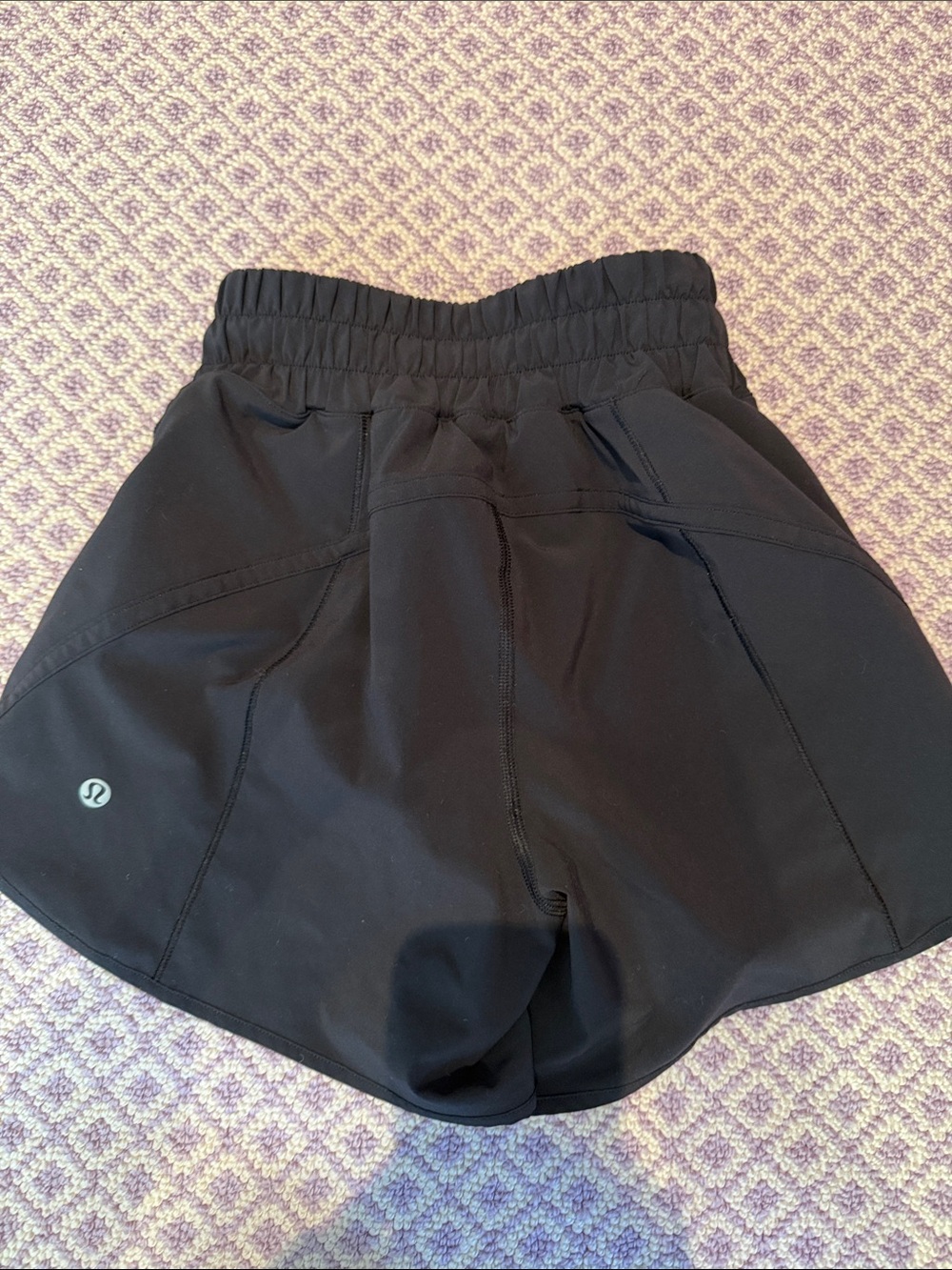 lululemon athletica Black Women's hotty hot Shorts with Elastic Waist